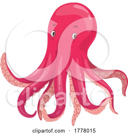 Pink Octopus by Vector Tradition SM