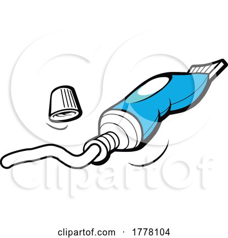 Cartoon Tube of Toothpaste by Johnny Sajem