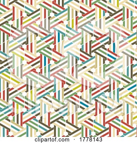 Geometric Background with Retro Pattern Design by KJ Pargeter
