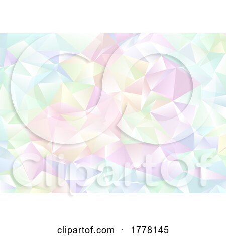 Hologram Style Low Poly Pastel Geometric Background by KJ Pargeter