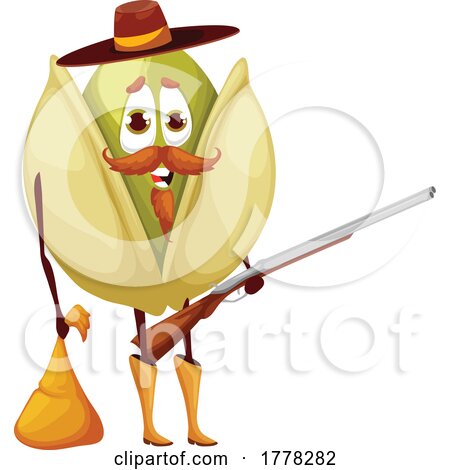 Bandit Pistacio Food Mascot by Vector Tradition SM