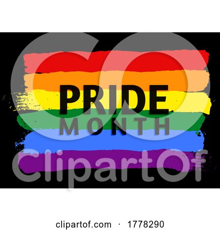 Grunge Pride Month Flag Background by KJ Pargeter