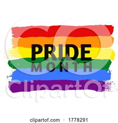 Painted Rainbow Flag for Pride by KJ Pargeter