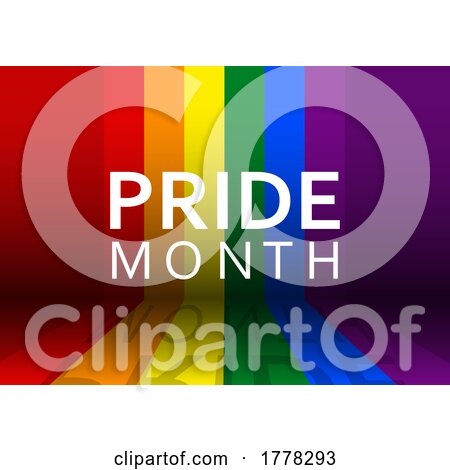 Pride Month Background with Rainbow Design by KJ Pargeter