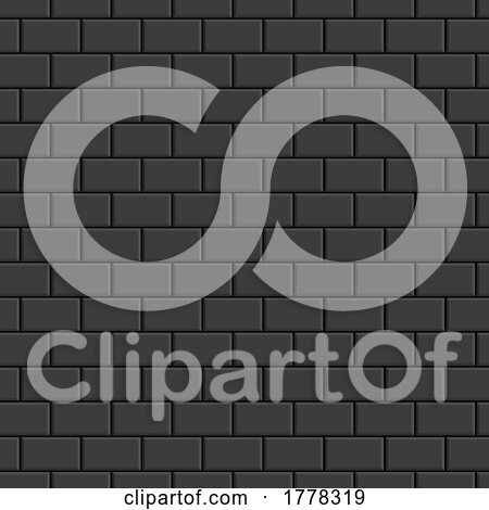 Grey Brick Pattern Background by KJ Pargeter