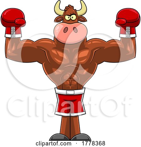 Cartoon Bull Fighter Mascot Character by Hit Toon