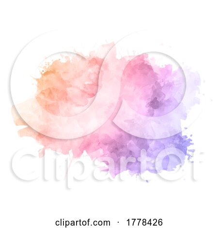 Pastel Coloured Watercolour Splatter Design by KJ Pargeter