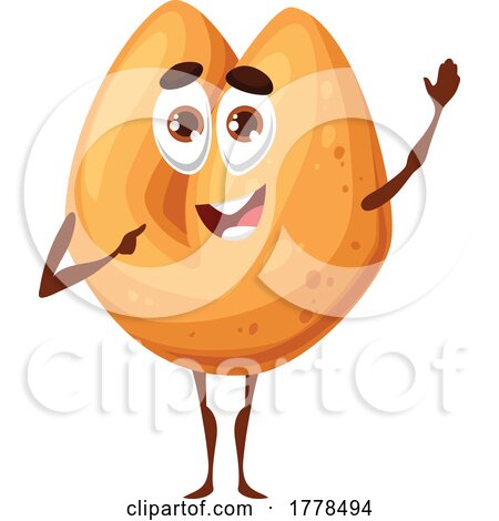 Fortune Cookie Food Mascot Character by Vector Tradition SM