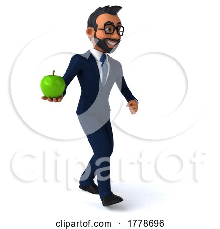 3d Indian Business Man on a White Background by Julos