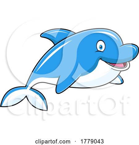 Cartoon Cute Dolphin by Hit Toon