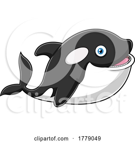 Cartoon Cute Orca Whale by Hit Toon