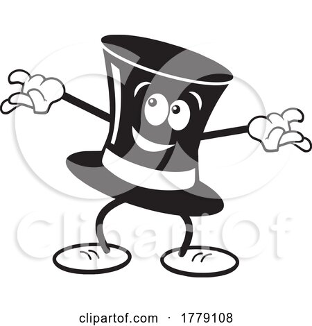 Cartoon Magic Top Hat Character by Johnny Sajem