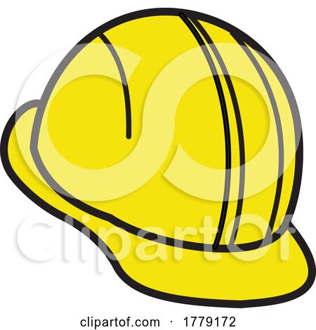 Cartoon Yellow Hard Hat by Johnny Sajem