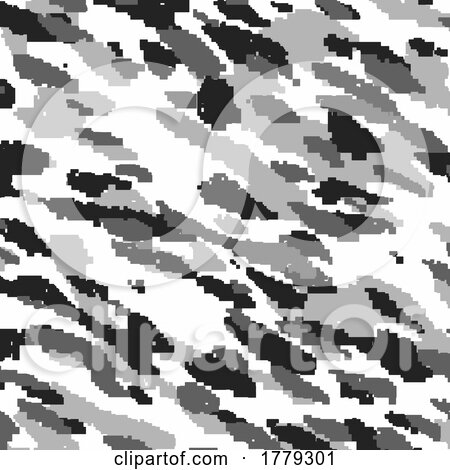 Digital Camo Style Pattern Background by KJ Pargeter