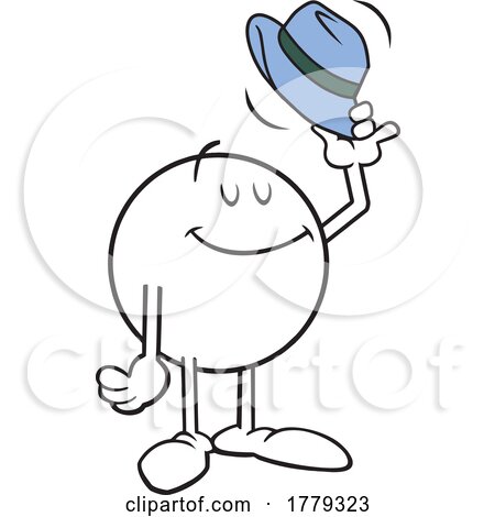 Cartoon Moodie Tipping His Hat by Johnny Sajem