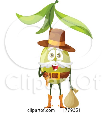 Olive Food Mascot Character by Vector Tradition SM