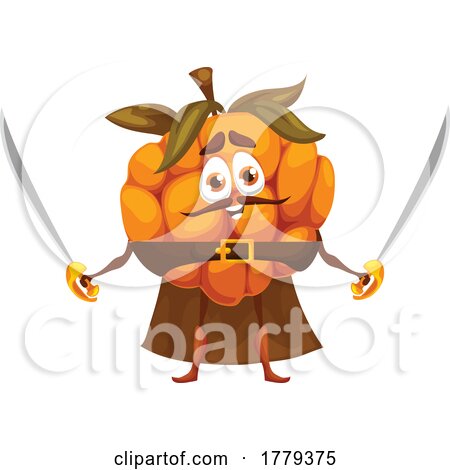 Cloudberry Food Mascot Character by Vector Tradition SM