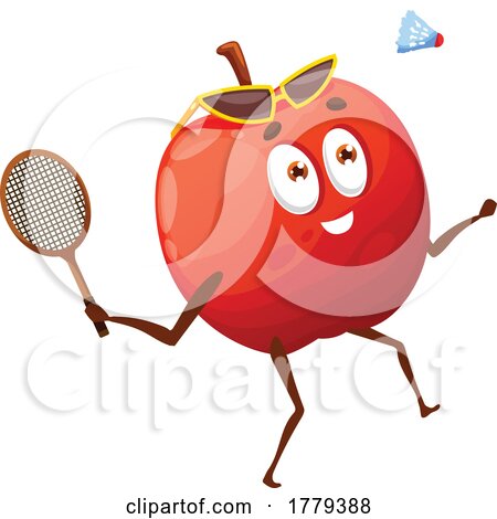Apple Food Mascot Character by Vector Tradition SM