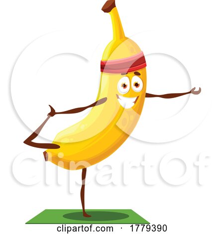Banana Food Mascot Character by Vector Tradition SM