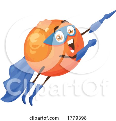 Orange Food Mascot Character by Vector Tradition SM