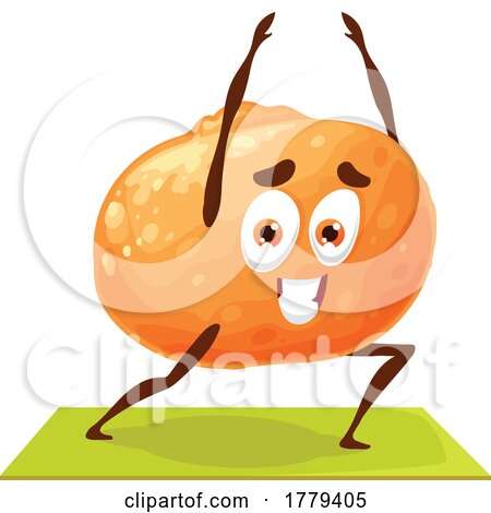 Mandarin Food Mascot Character by Vector Tradition SM