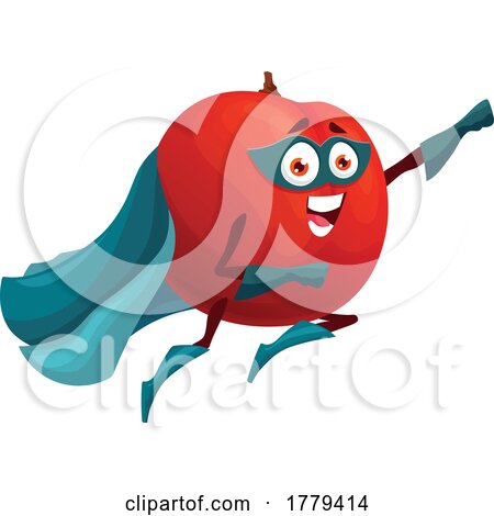 Apple Food Mascot Character by Vector Tradition SM