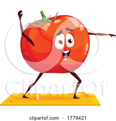 Tomato Food Mascot Character by Vector Tradition SM