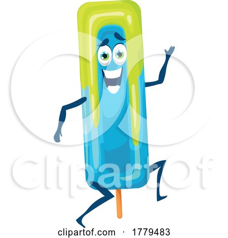 Popsicle Food Mascot Character by Vector Tradition SM