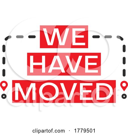 We Have Moved Design by Vector Tradition SM