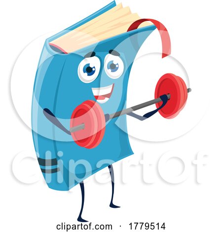 Book Mascot Character Working out by Vector Tradition SM