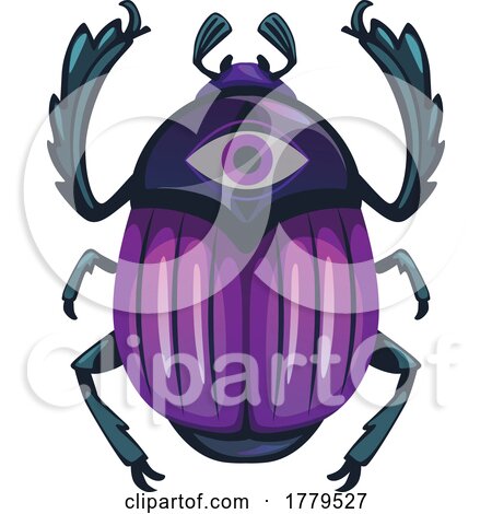 Scarab Beetle with an Eye by Vector Tradition SM