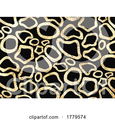 Elegant Glittery Gold Animal Pattern Design by KJ Pargeter
