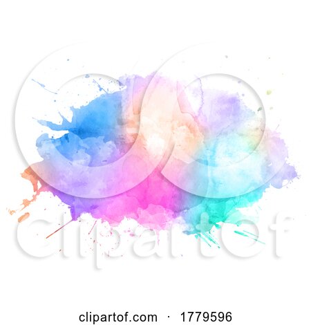 Abstract Watercolour Splatter Design by KJ Pargeter