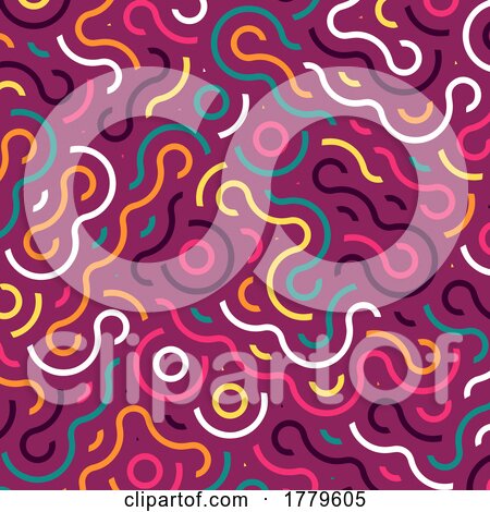 Retro Abstract Design Organic Pattern Design by KJ Pargeter