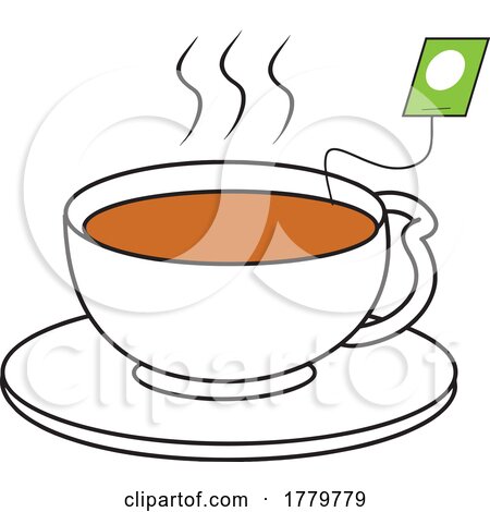 Cartoon Cup of Tea by Johnny Sajem