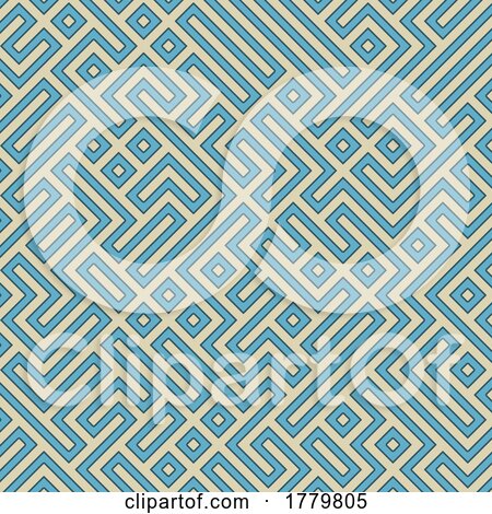 Abstract Maze Style Background by KJ Pargeter