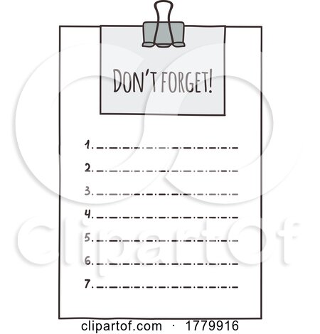 Reminder List by Vector Tradition SM