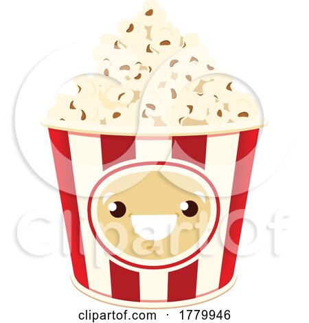 Cartoon Popcorn Character by Vector Tradition SM