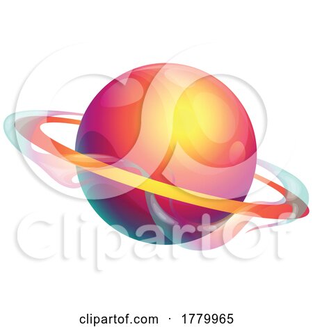 Planet with Rings by Vector Tradition SM