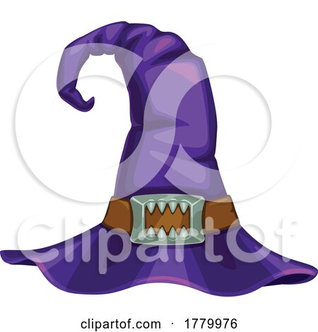 Witch Hat with a Tooth Buckle by Vector Tradition SM