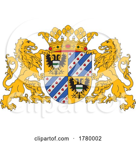 Netherlands Coat of Arms Groningen Heraldic Emblem by Vector Tradition SM