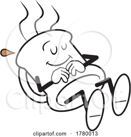Cartoon Mug Shots Coffee Moji Mascot Taking a Break by Johnny Sajem