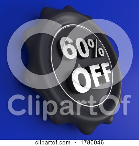 Discount Sale Wax Seal On a Blue Background - No Transparency by KJ Pargeter