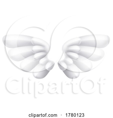 Angel Eagle Wings Emoji Emoticon Cartoon Icon by AtStockIllustration