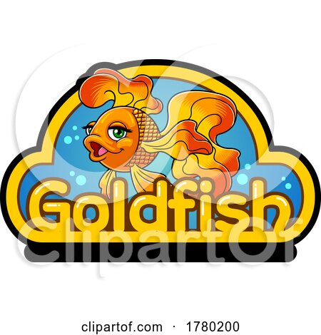 Cartoon Goldfish Mascot by Hit Toon