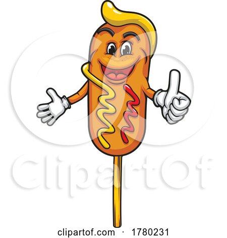 Corn Dog Mascot by Vector Tradition SM