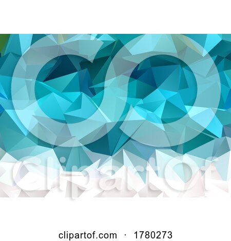 Abstract Background with a Blue Low Poly Design by KJ Pargeter