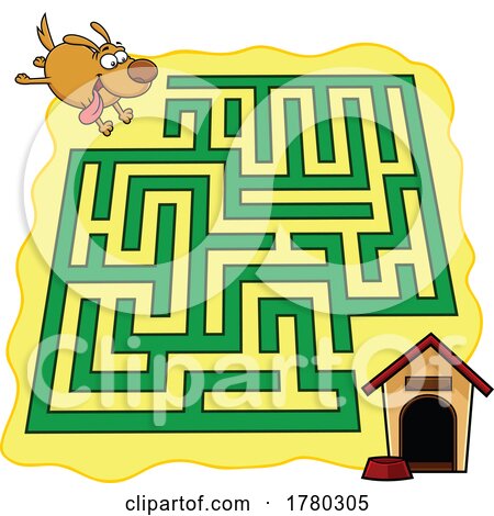 Cartoon Dog and House Maze Game by Hit Toon