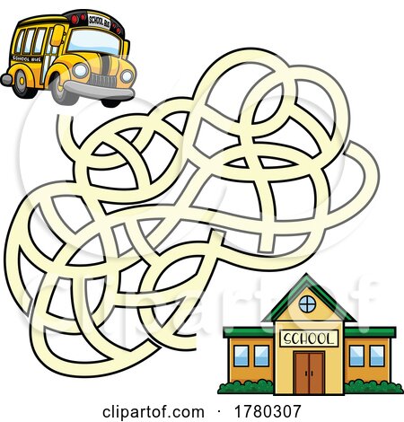 Cartoon School Bus Maze Game by Hit Toon