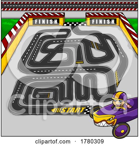 Cartoon Race Track Maze Game by Hit Toon